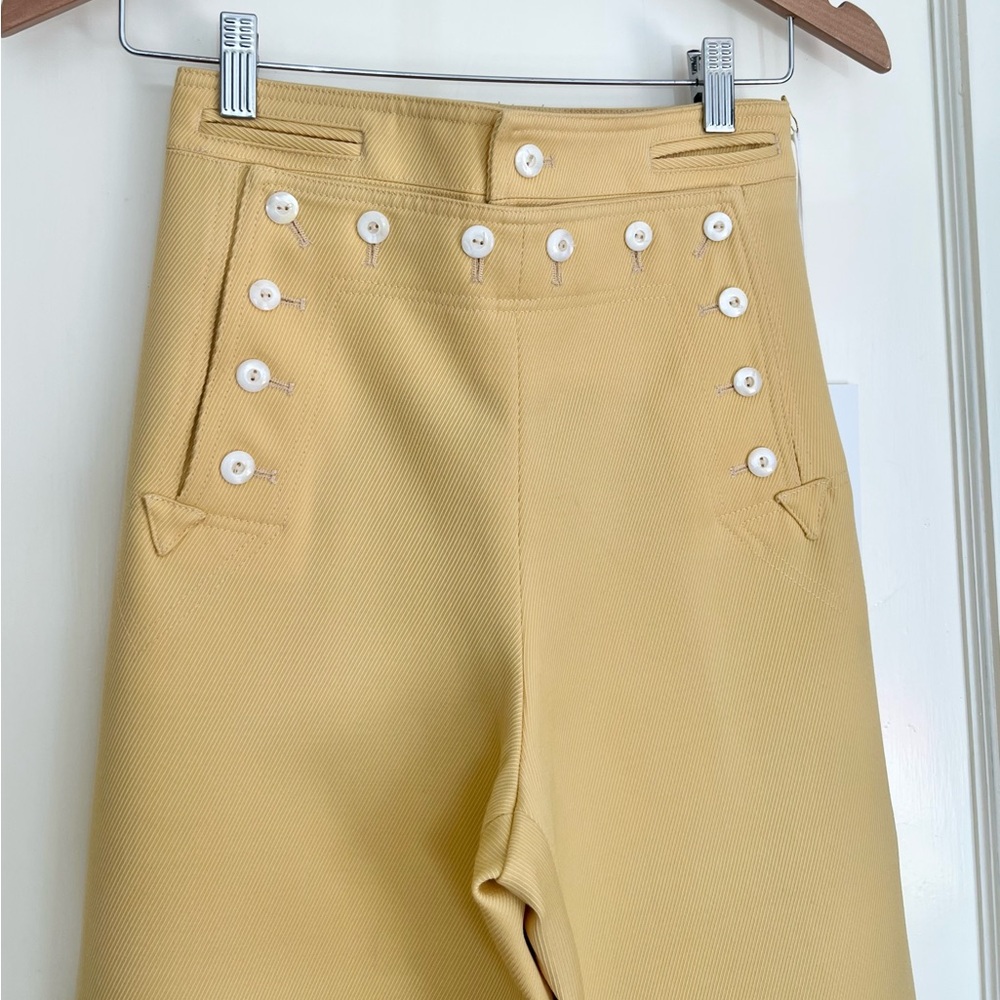 Bode Riding Twill Sailor Trousers Pants - Yellow - W25 - NEW - Picture 6 of 12